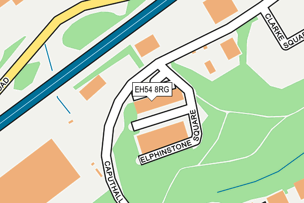 EH54 8RG map - OS OpenMap – Local (Ordnance Survey) EH54 8RG map - OS OpenMap – Local (Ordnance Survey)