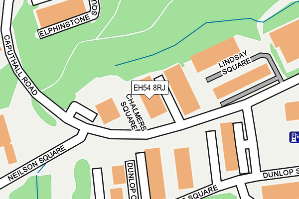 EH54 8RJ map - OS OpenMap – Local (Ordnance Survey) EH54 8RJ map - OS OpenMap – Local (Ordnance Survey)