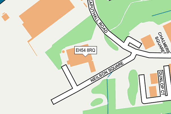 EH54 8RQ map - OS OpenMap – Local (Ordnance Survey) EH54 8RQ map - OS OpenMap – Local (Ordnance Survey)