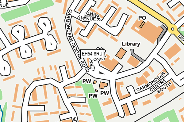 EH54 8RU map - OS OpenMap – Local (Ordnance Survey) EH54 8RU map - OS OpenMap – Local (Ordnance Survey)