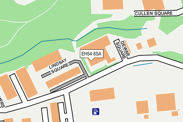 EH54 8SA map - OS OpenMap – Local (Ordnance Survey) EH54 8SA map - OS OpenMap – Local (Ordnance Survey)