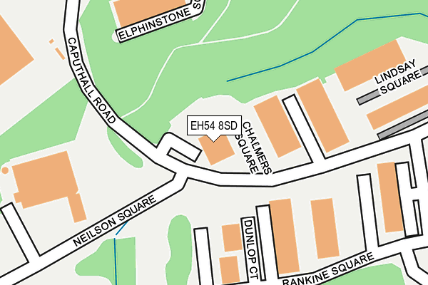 EH54 8SD map - OS OpenMap – Local (Ordnance Survey) EH54 8SD map - OS OpenMap – Local (Ordnance Survey)