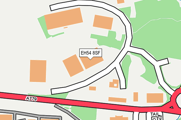 EH54 8SF map - OS OpenMap – Local (Ordnance Survey) EH54 8SF map - OS OpenMap – Local (Ordnance Survey)
