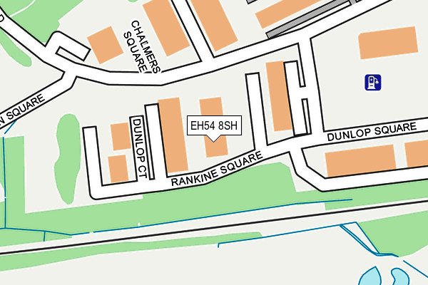 EH54 8SH map - OS OpenMap – Local (Ordnance Survey)