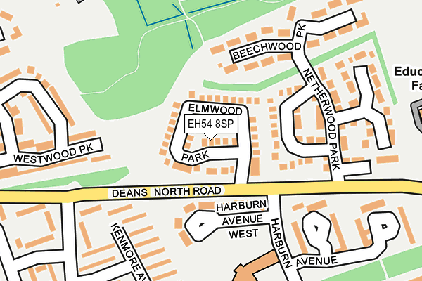 EH54 8SP map - OS OpenMap – Local (Ordnance Survey) EH54 8SP map - OS OpenMap – Local (Ordnance Survey)