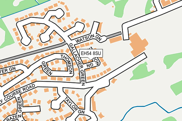 EH54 8SU map - OS OpenMap – Local (Ordnance Survey) EH54 8SU map - OS OpenMap – Local (Ordnance Survey)