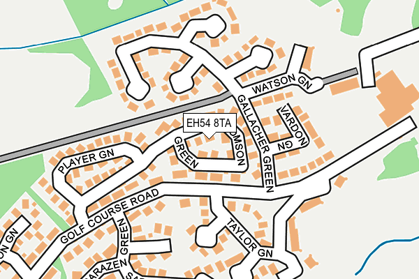 EH54 8TA map - OS OpenMap – Local (Ordnance Survey) EH54 8TA map - OS OpenMap – Local (Ordnance Survey)