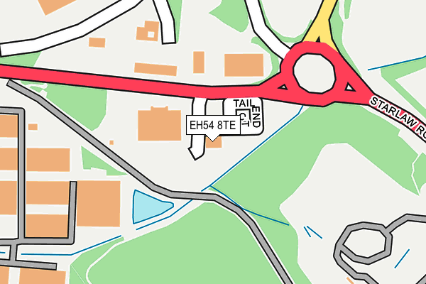 EH54 8TE map - OS OpenMap – Local (Ordnance Survey) EH54 8TE map - OS OpenMap – Local (Ordnance Survey)