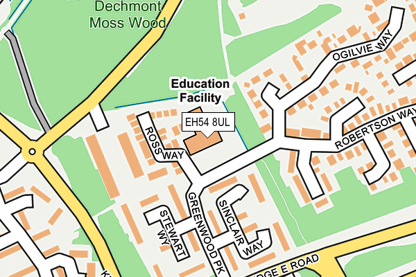 EH54 8UL map - OS OpenMap – Local (Ordnance Survey) EH54 8UL map - OS OpenMap – Local (Ordnance Survey)