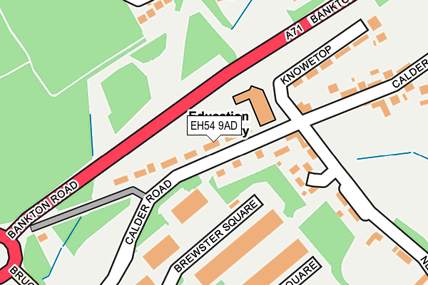 EH54 9AD map - OS OpenMap – Local (Ordnance Survey) EH54 9AD map - OS OpenMap – Local (Ordnance Survey)