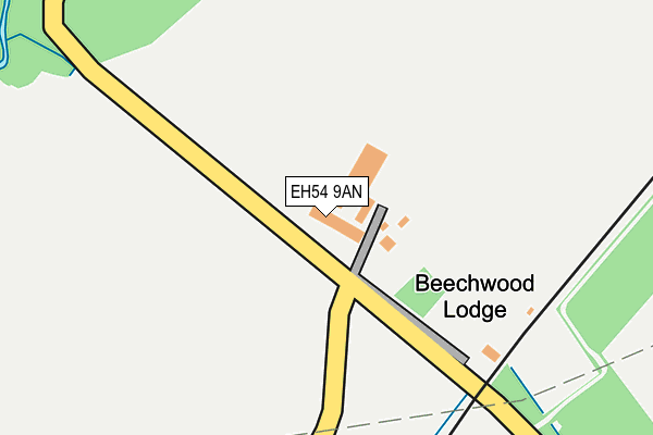 EH54 9AN map - OS OpenMap – Local (Ordnance Survey) EH54 9AN map - OS OpenMap – Local (Ordnance Survey)