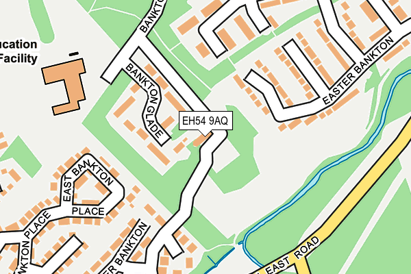 EH54 9AQ map - OS OpenMap – Local (Ordnance Survey) EH54 9AQ map - OS OpenMap – Local (Ordnance Survey)