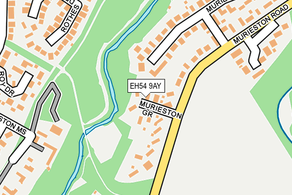 EH54 9AY map - OS OpenMap – Local (Ordnance Survey) EH54 9AY map - OS OpenMap – Local (Ordnance Survey)