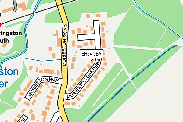EH54 9BA map - OS OpenMap – Local (Ordnance Survey) EH54 9BA map - OS OpenMap – Local (Ordnance Survey)