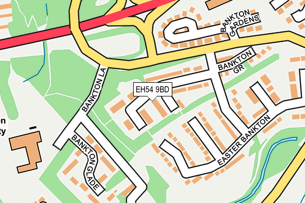 EH54 9BD map - OS OpenMap – Local (Ordnance Survey) EH54 9BD map - OS OpenMap – Local (Ordnance Survey)