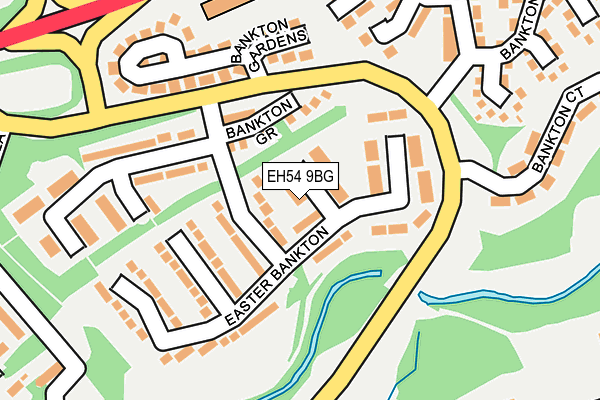 EH54 9BG map - OS OpenMap – Local (Ordnance Survey) EH54 9BG map - OS OpenMap – Local (Ordnance Survey)