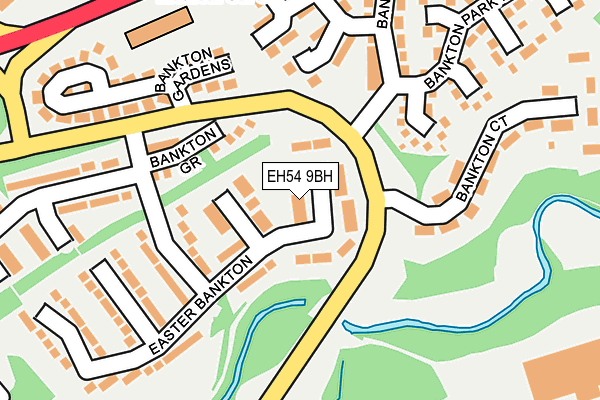 EH54 9BH map - OS OpenMap – Local (Ordnance Survey) EH54 9BH map - OS OpenMap – Local (Ordnance Survey)
