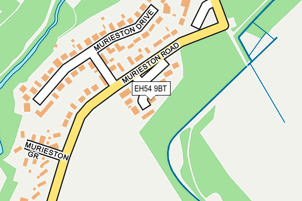 EH54 9BT map - OS OpenMap – Local (Ordnance Survey) EH54 9BT map - OS OpenMap – Local (Ordnance Survey)