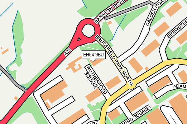 EH54 9BU map - OS OpenMap – Local (Ordnance Survey) EH54 9BU map - OS OpenMap – Local (Ordnance Survey)