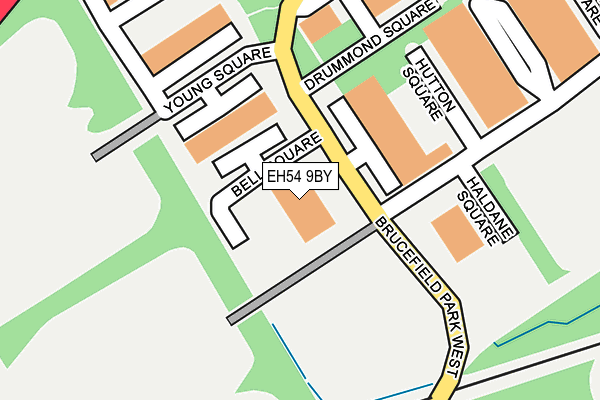 EH54 9BY map - OS OpenMap – Local (Ordnance Survey) EH54 9BY map - OS OpenMap – Local (Ordnance Survey)