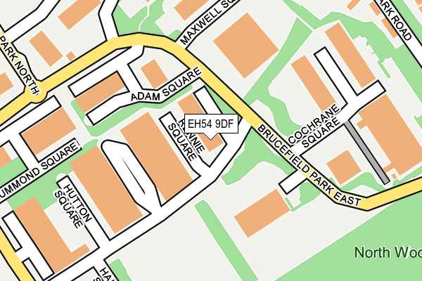EH54 9DF map - OS OpenMap – Local (Ordnance Survey) EH54 9DF map - OS OpenMap – Local (Ordnance Survey)