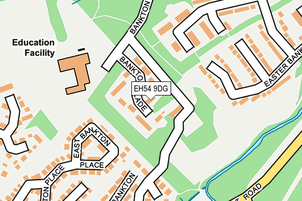 EH54 9DG map - OS OpenMap – Local (Ordnance Survey) EH54 9DG map - OS OpenMap – Local (Ordnance Survey)