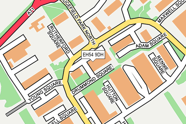 EH54 9DH map - OS OpenMap – Local (Ordnance Survey) EH54 9DH map - OS OpenMap – Local (Ordnance Survey)