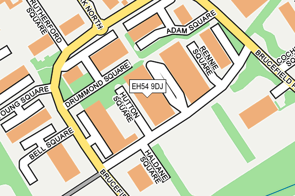 EH54 9DJ map - OS OpenMap – Local (Ordnance Survey) EH54 9DJ map - OS OpenMap – Local (Ordnance Survey)