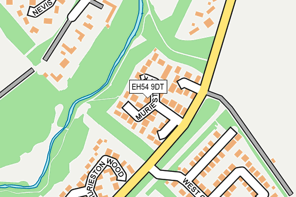 EH54 9DT map - OS OpenMap – Local (Ordnance Survey) EH54 9DT map - OS OpenMap – Local (Ordnance Survey)