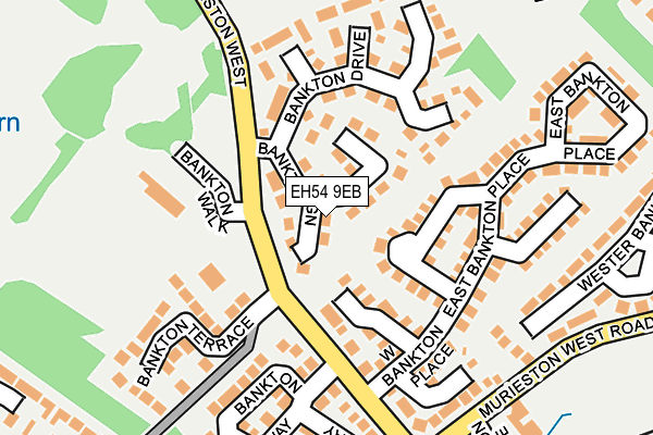 EH54 9EB map - OS OpenMap – Local (Ordnance Survey) EH54 9EB map - OS OpenMap – Local (Ordnance Survey)