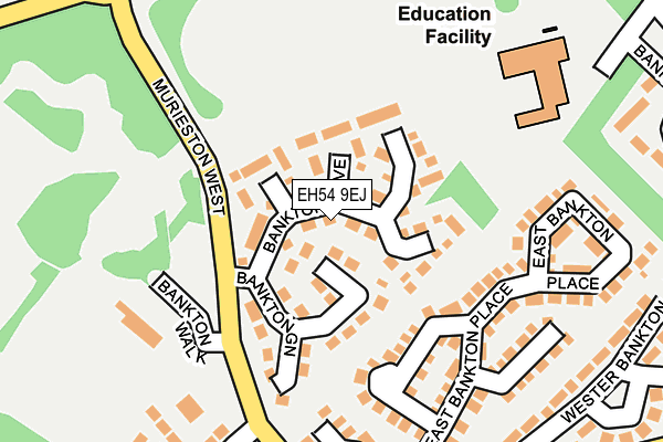 EH54 9EJ map - OS OpenMap – Local (Ordnance Survey) EH54 9EJ map - OS OpenMap – Local (Ordnance Survey)