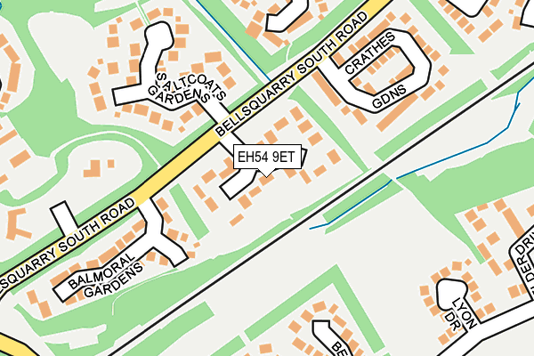EH54 9ET map - OS OpenMap – Local (Ordnance Survey) EH54 9ET map - OS OpenMap – Local (Ordnance Survey)