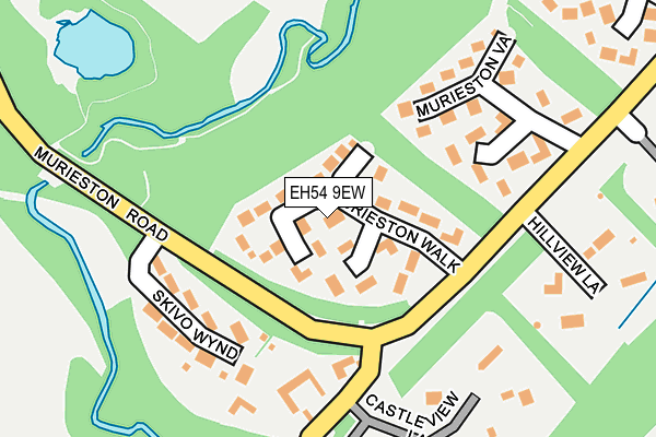 EH54 9EW map - OS OpenMap – Local (Ordnance Survey) EH54 9EW map - OS OpenMap – Local (Ordnance Survey)