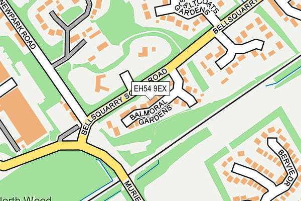 EH54 9EX map - OS OpenMap – Local (Ordnance Survey) EH54 9EX map - OS OpenMap – Local (Ordnance Survey)