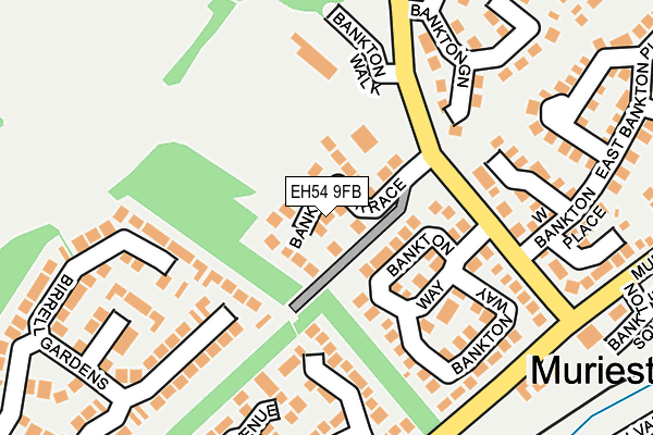 EH54 9FB map - OS OpenMap – Local (Ordnance Survey) EH54 9FB map - OS OpenMap – Local (Ordnance Survey)