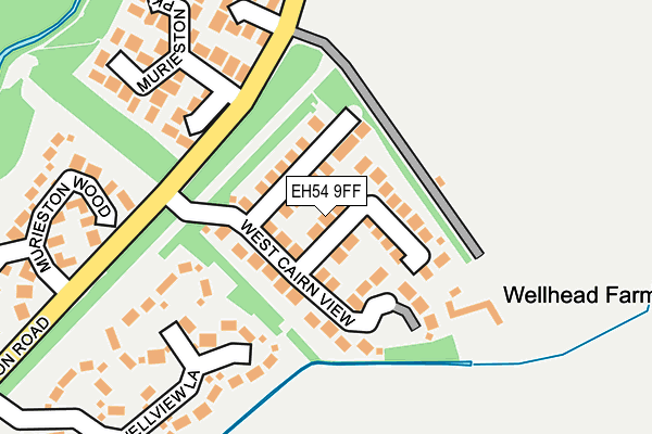 EH54 9FF map - OS OpenMap – Local (Ordnance Survey) EH54 9FF map - OS OpenMap – Local (Ordnance Survey)