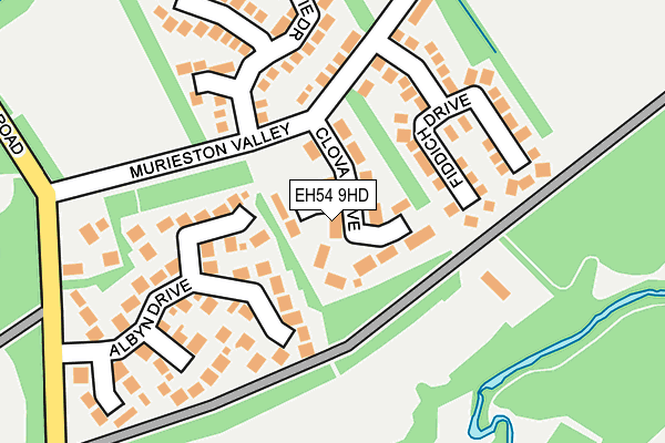 EH54 9HD map - OS OpenMap – Local (Ordnance Survey) EH54 9HD map - OS OpenMap – Local (Ordnance Survey)
