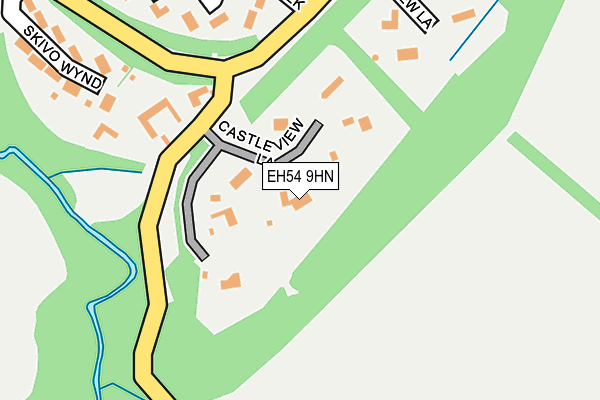 EH54 9HN map - OS OpenMap – Local (Ordnance Survey) EH54 9HN map - OS OpenMap – Local (Ordnance Survey)