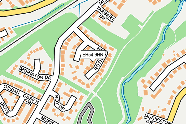 EH54 9HR map - OS OpenMap – Local (Ordnance Survey) EH54 9HR map - OS OpenMap – Local (Ordnance Survey)