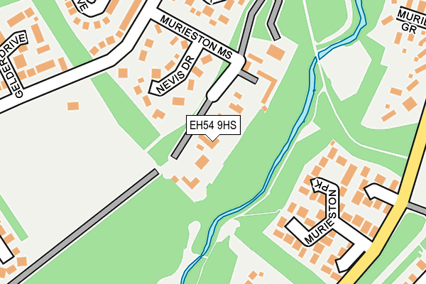 EH54 9HS map - OS OpenMap – Local (Ordnance Survey) EH54 9HS map - OS OpenMap – Local (Ordnance Survey)