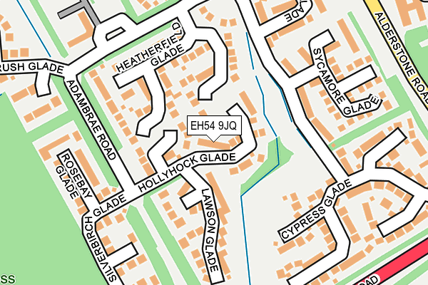 EH54 9JQ map - OS OpenMap – Local (Ordnance Survey) EH54 9JQ map - OS OpenMap – Local (Ordnance Survey)