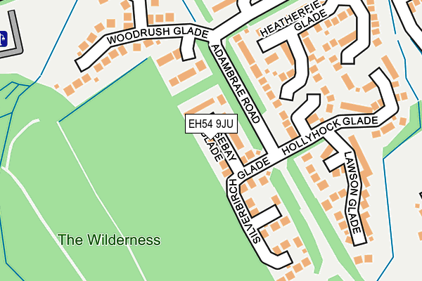 EH54 9JU map - OS OpenMap – Local (Ordnance Survey) EH54 9JU map - OS OpenMap – Local (Ordnance Survey)