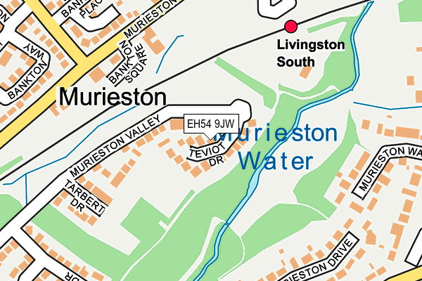 EH54 9JW map - OS OpenMap – Local (Ordnance Survey) EH54 9JW map - OS OpenMap – Local (Ordnance Survey)