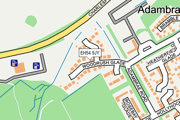 EH54 9JY map - OS OpenMap – Local (Ordnance Survey) EH54 9JY map - OS OpenMap – Local (Ordnance Survey)