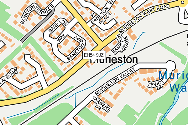 EH54 9JZ map - OS OpenMap – Local (Ordnance Survey) EH54 9JZ map - OS OpenMap – Local (Ordnance Survey)