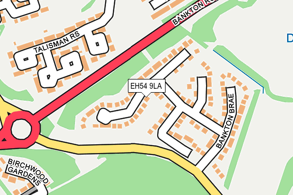 EH54 9LA map - OS OpenMap – Local (Ordnance Survey) EH54 9LA map - OS OpenMap – Local (Ordnance Survey)