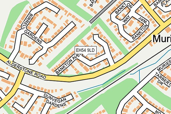 EH54 9LD map - OS OpenMap – Local (Ordnance Survey) EH54 9LD map - OS OpenMap – Local (Ordnance Survey)