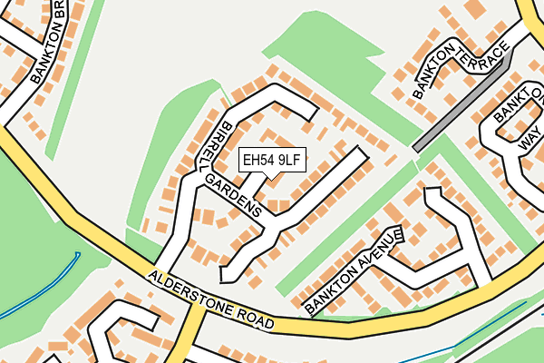 EH54 9LF map - OS OpenMap – Local (Ordnance Survey) EH54 9LF map - OS OpenMap – Local (Ordnance Survey)