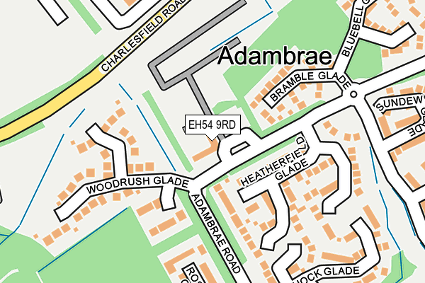 EH54 9RD map - OS OpenMap – Local (Ordnance Survey) EH54 9RD map - OS OpenMap – Local (Ordnance Survey)