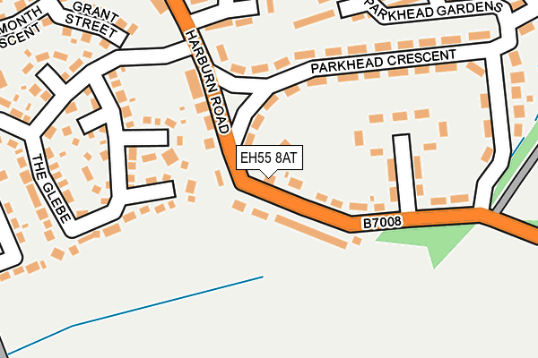EH55 8AT map - OS OpenMap – Local (Ordnance Survey)